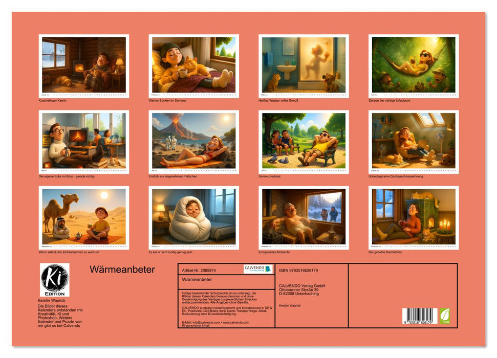 Wärmeanbeter (CALVENDO Wandkalender 2026)
