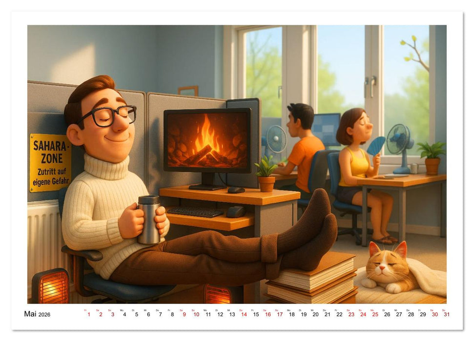 Wärmeanbeter (CALVENDO Wandkalender 2026)