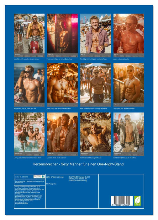 Herzensbrecher - Sexy Männer für einen One-Night-Stand (CALVENDO Premium Wandkalender 2026)