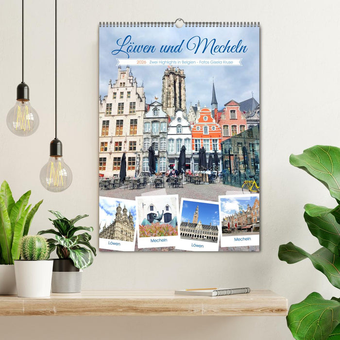 Löwen und Mecheln - Zwei Highlights in Belgien (CALVENDO Wandkalender 2026)