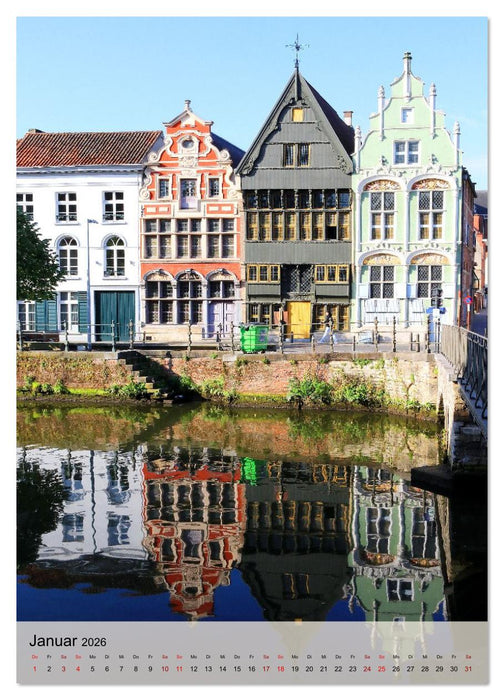 Löwen und Mecheln - Zwei Highlights in Belgien (CALVENDO Premium Wandkalender 2026)