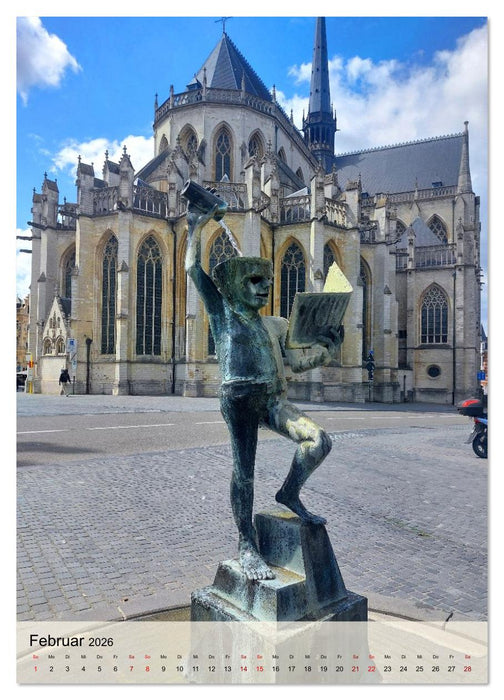 Löwen und Mecheln - Zwei Highlights in Belgien (CALVENDO Premium Wandkalender 2026)