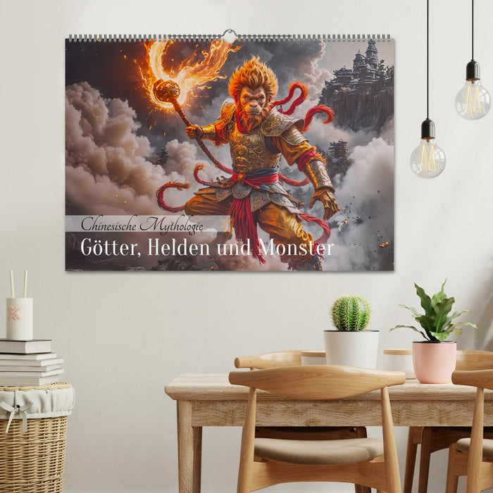 Chinesische Mythologie - Götter, Helden und Monster (CALVENDO Wandkalender 2026)