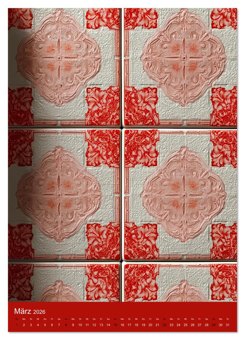 Portugiesischer Fliesen - Azulejos für Fliesenleger, Kunst- und Portugal-Liebhaber (CALVENDO Wandkalender 2026)