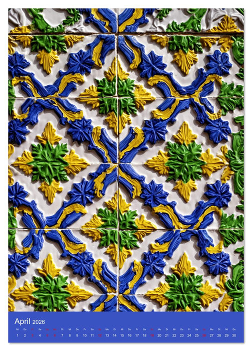 Portugiesischer Fliesen - Azulejos für Fliesenleger, Kunst- und Portugal-Liebhaber (CALVENDO Wandkalender 2026)