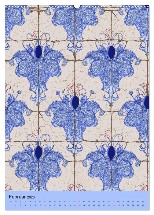 Portugiesischer Fliesen - Azulejos für Fliesenleger, Kunst- und Portugal-Liebhaber (CALVENDO Premium Wandkalender 2026)