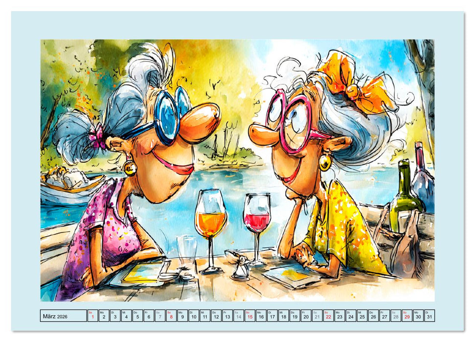 Rentner rocken das Leben! Mit Schwung durch den Ruhestand (CALVENDO Wandkalender 2026)