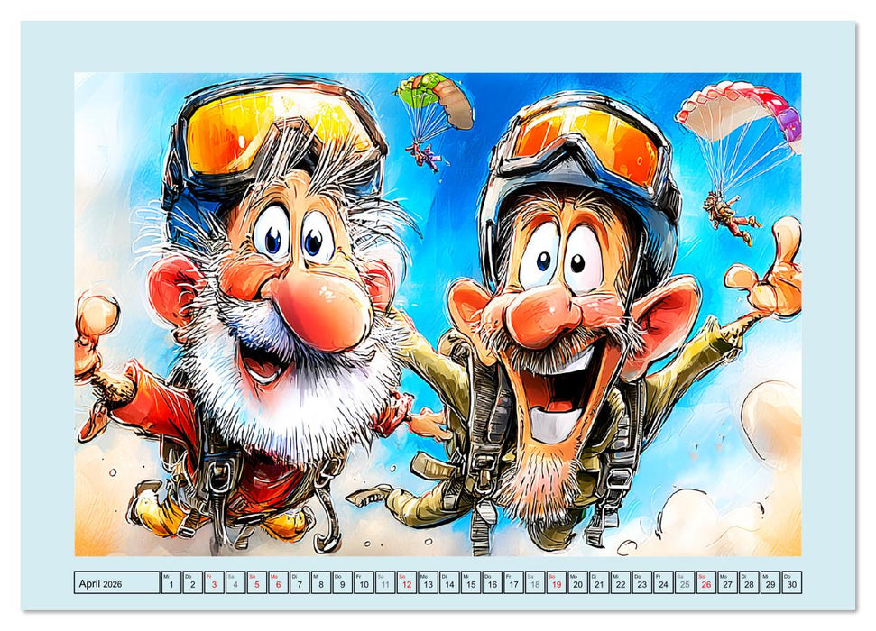 Rentner rocken das Leben! Mit Schwung durch den Ruhestand (CALVENDO Wandkalender 2026)