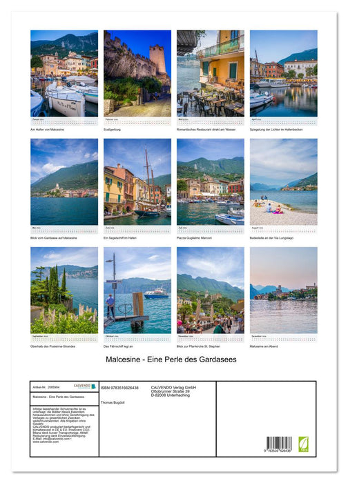 Malcesine - Eine Perle des Gardasees (CALVENDO Wandkalender 2026)