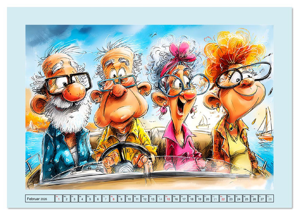 Rentner rocken das Leben! Mit Schwung durch den Ruhestand (CALVENDO Premium Wandkalender 2026)