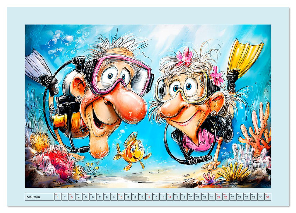 Rentner rocken das Leben! Mit Schwung durch den Ruhestand (CALVENDO Premium Wandkalender 2026)