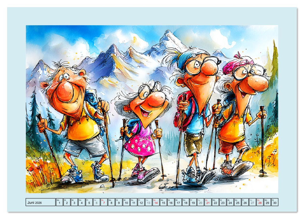 Rentner rocken das Leben! Mit Schwung durch den Ruhestand (CALVENDO Premium Wandkalender 2026)