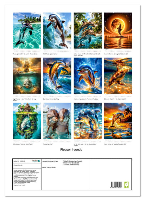 Flossenfreunde (CALVENDO Wandkalender 2026)