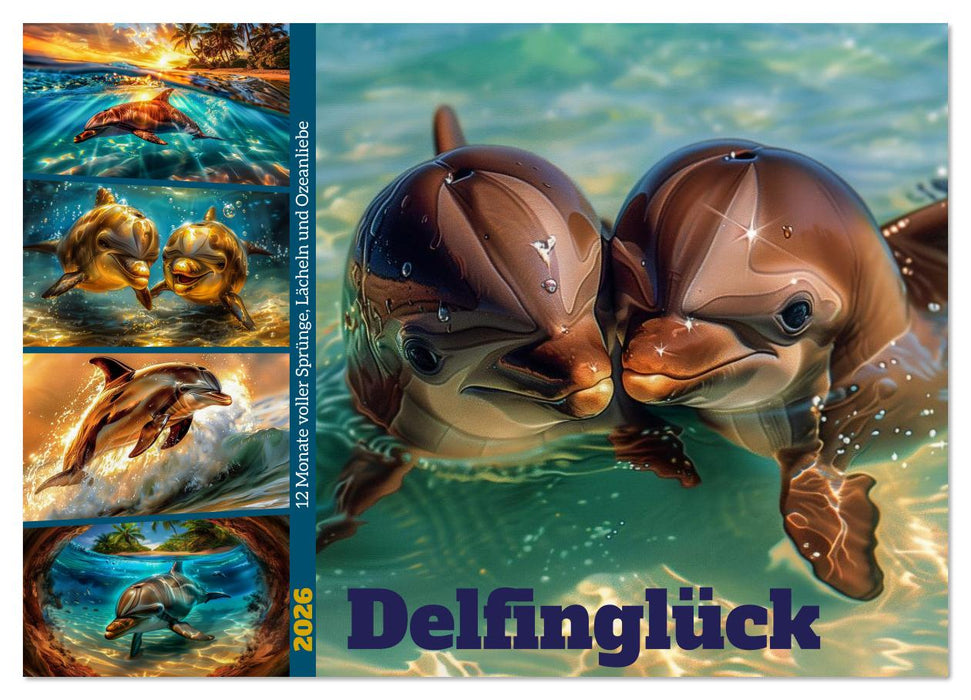 Delfinglück (CALVENDO Wandkalender 2026)