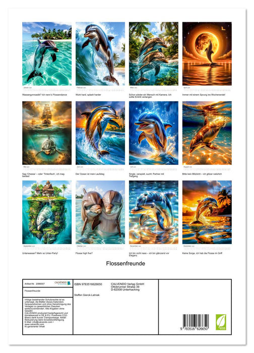 Flossenfreunde (CALVENDO Premium Wandkalender 2026)