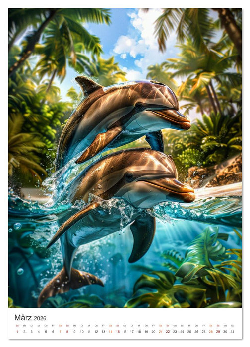 Flossenfreunde (CALVENDO Premium Wandkalender 2026)