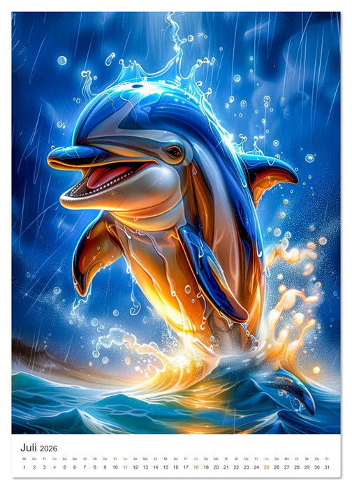 Flossenfreunde (CALVENDO Premium Wandkalender 2026)