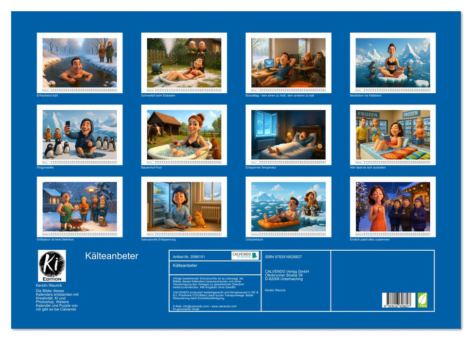 Kälteanbeter (CALVENDO Wandkalender 2026)