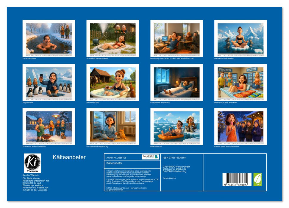 Kälteanbeter (CALVENDO Premium Wandkalender 2026)