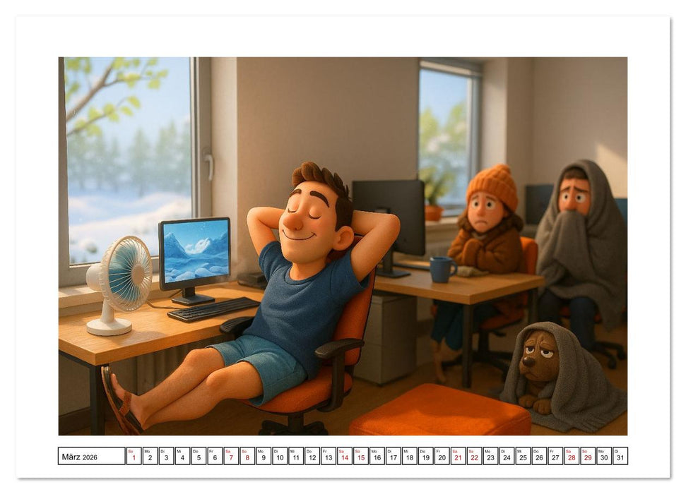 Kälteanbeter (CALVENDO Premium Wandkalender 2026)