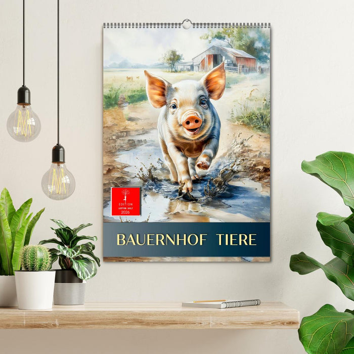 Bauernhof Tiere (CALVENDO Wandkalender 2026)