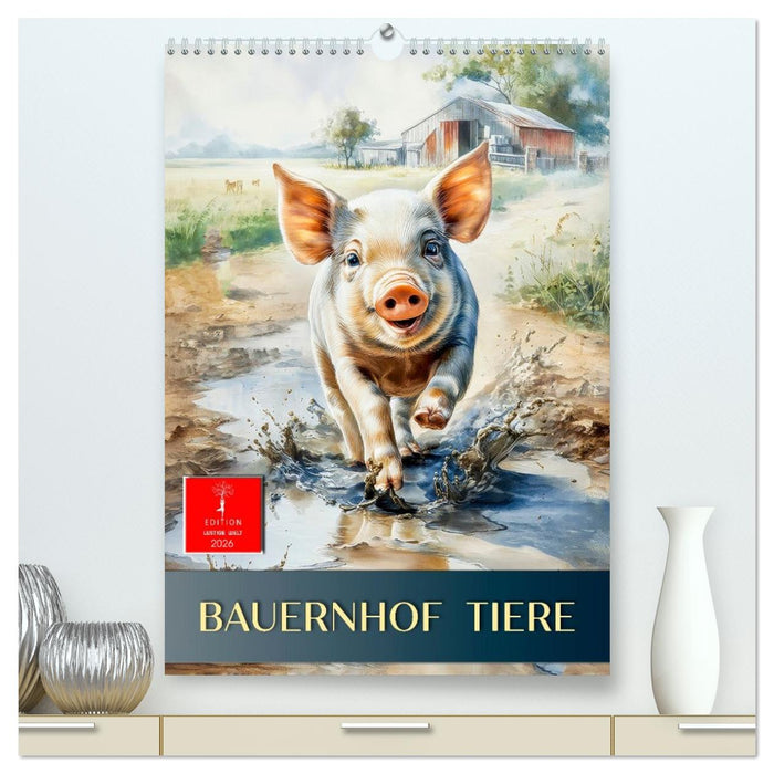 Bauernhof Tiere (CALVENDO Premium Wandkalender 2026)