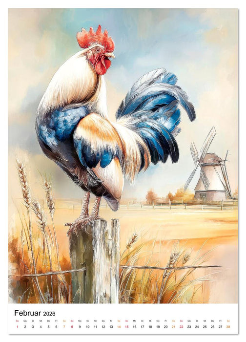 Bauernhof Tiere (CALVENDO Premium Wandkalender 2026)