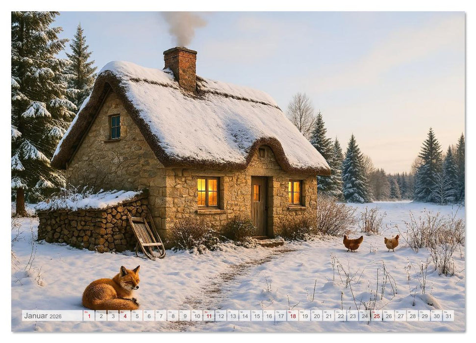 Land Pause - Ein Jahr im Cottagegarten (CALVENDO Wandkalender 2026)