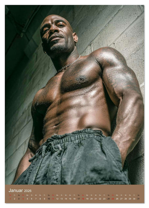 SEXY MÄNNER - Nackt mit Sixpack im Knast (CALVENDO Wandkalender 2026)