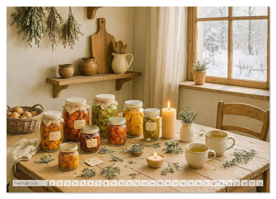 Land Pause - Ein Jahr im Cottagegarten (CALVENDO Premium Wandkalender 2026)