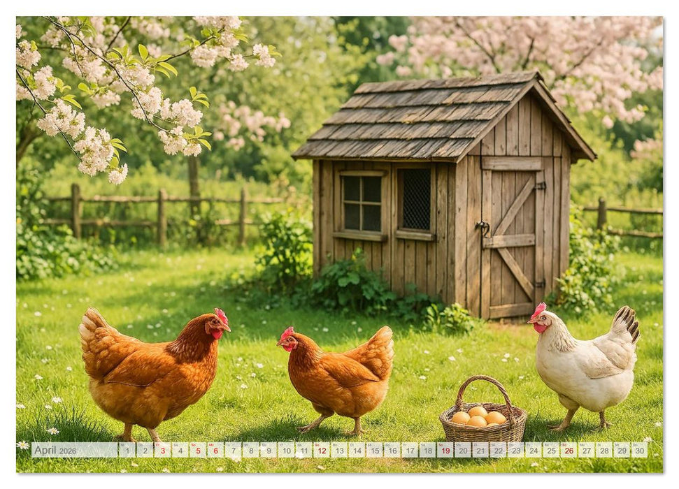 Land Pause - Ein Jahr im Cottagegarten (CALVENDO Premium Wandkalender 2026)