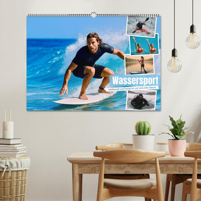 Wassersport. Wettkampf und Freizeit im, auf und unter Wasser (CALVENDO Wandkalender 2026)
