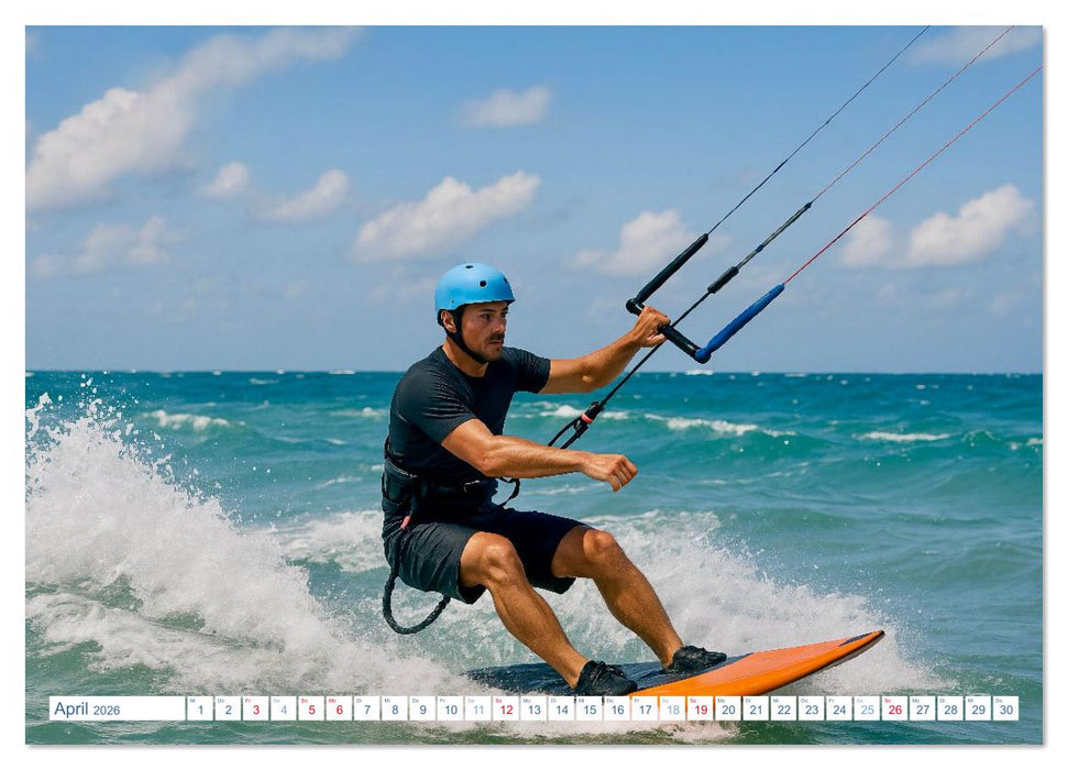Wassersport. Wettkampf und Freizeit im, auf und unter Wasser (CALVENDO Wandkalender 2026)