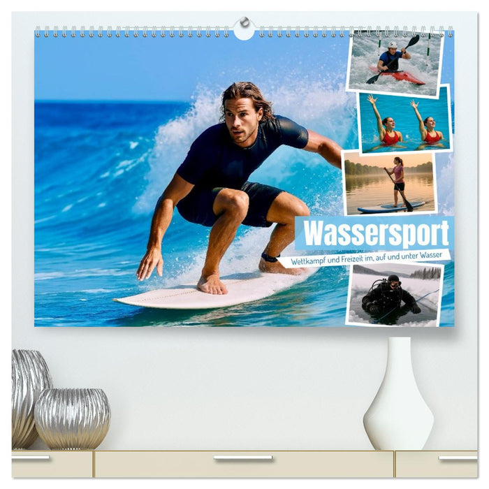 Wassersport. Wettkampf und Freizeit im, auf und unter Wasser (CALVENDO Premium Wandkalender 2026)