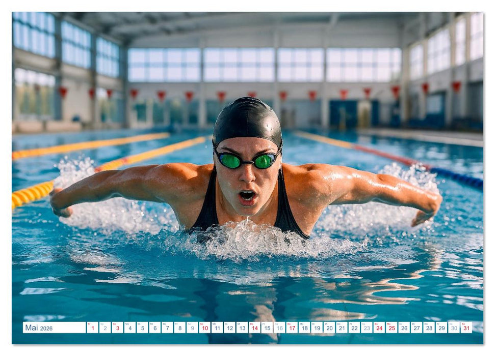 Wassersport. Wettkampf und Freizeit im, auf und unter Wasser (CALVENDO Premium Wandkalender 2026)