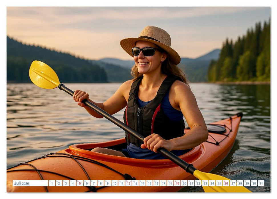 Wassersport. Wettkampf und Freizeit im, auf und unter Wasser (CALVENDO Premium Wandkalender 2026)