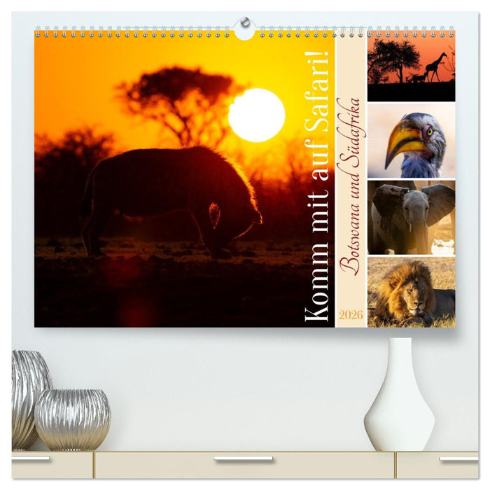 Komm mit auf Safari! Botswana und Südafrika (CALVENDO Premium Wandkalender 2026)
