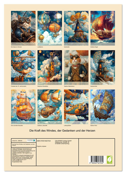 Die Kraft des Windes, der Gedanken und der Herzen (CALVENDO Wandkalender 2026)