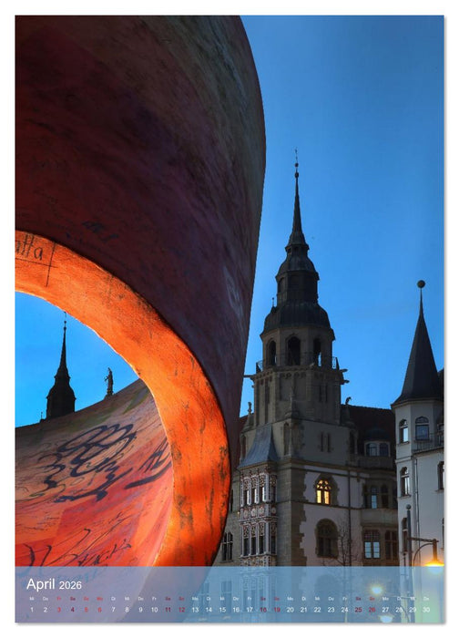 NACHT IN HALLE SAALE (CALVENDO Wandkalender 2026)