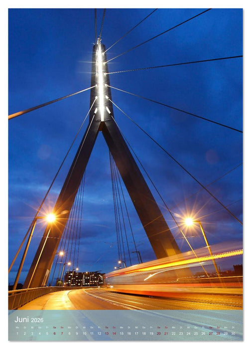 NACHT IN HALLE SAALE (CALVENDO Wandkalender 2026)