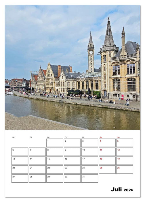 Belgien und Holland, schöne Städte in Belgien und Holland erleben (CALVENDO Premium Wandkalender 2026)