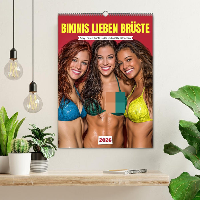 Bikinis lieben Brüste - Sexy Frauen, bunte Bilder und nackte Tatsachen (CALVENDO Wandkalender 2026)