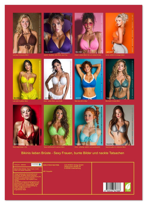 Bikinis lieben Brüste - Sexy Frauen, bunte Bilder und nackte Tatsachen (CALVENDO Premium Wandkalender 2026)