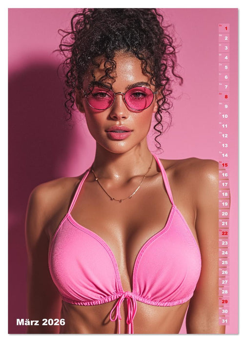 Bikinis lieben Brüste - Sexy Frauen, bunte Bilder und nackte Tatsachen (CALVENDO Premium Wandkalender 2026)