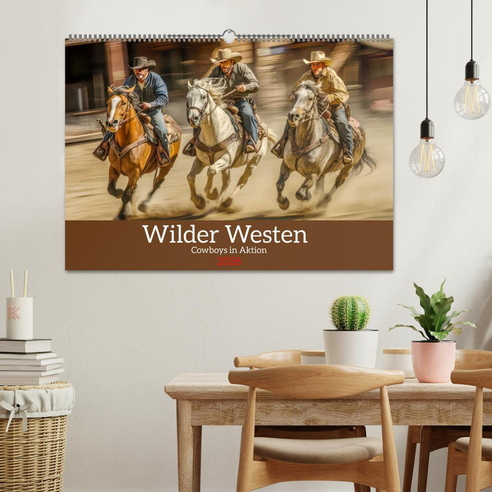 Wilder Westen - Cowboys in Aktion (CALVENDO Wandkalender 2026)