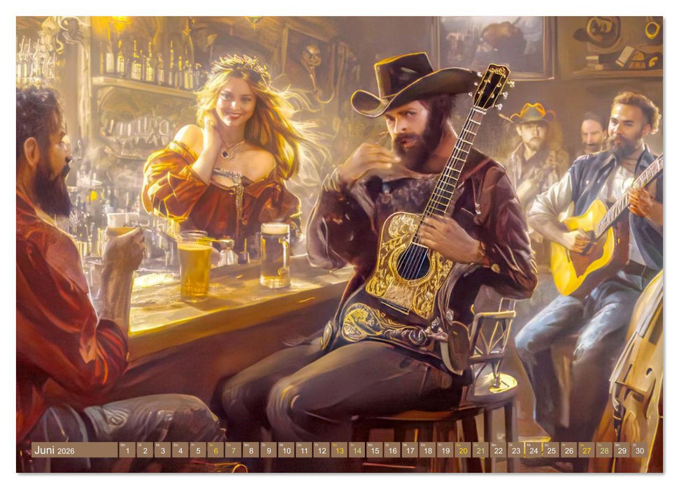 Wilder Westen - Cowboys in Aktion (CALVENDO Wandkalender 2026)