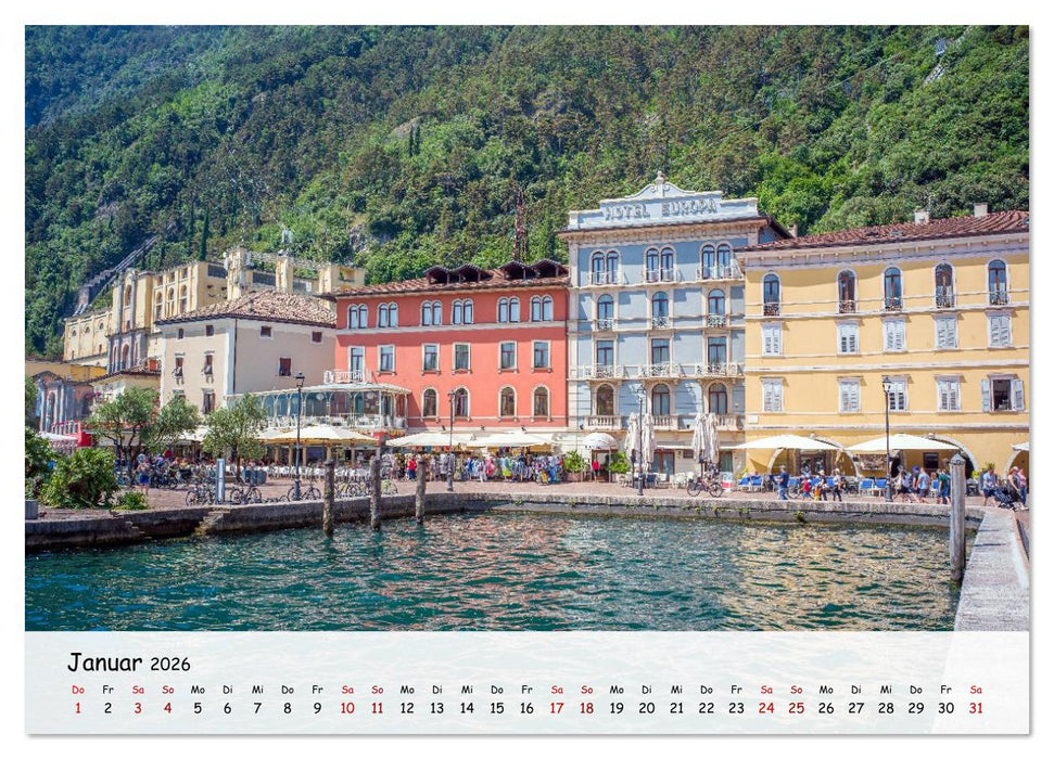 Riva del Garda - Am Gardasee ganz im Norden (CALVENDO Wandkalender 2026)
