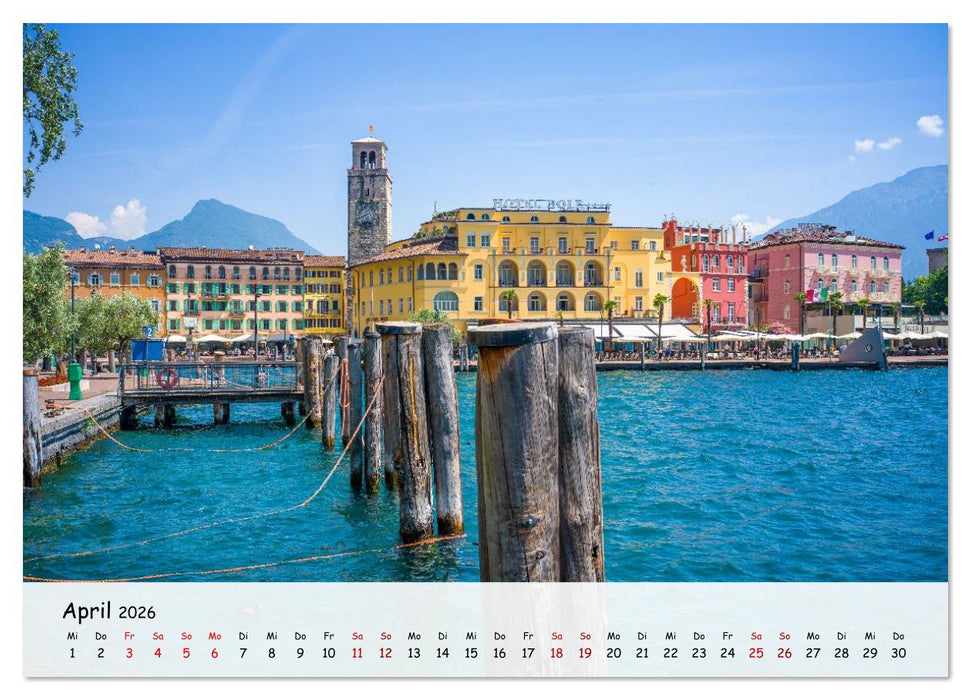 Riva del Garda - Am Gardasee ganz im Norden (CALVENDO Wandkalender 2026)