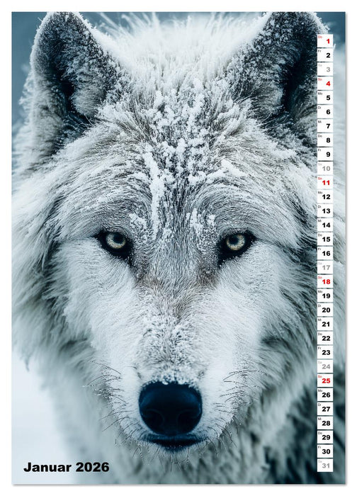 Wölfe aus aller Welt (CALVENDO Wandkalender 2026)