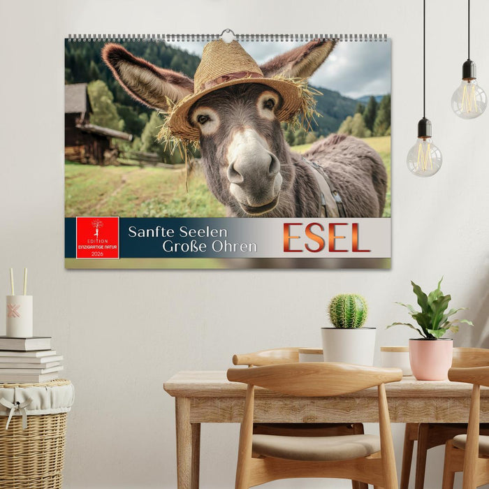 Esel - sanfte Seelen, große Ohren (CALVENDO Wandkalender 2026)